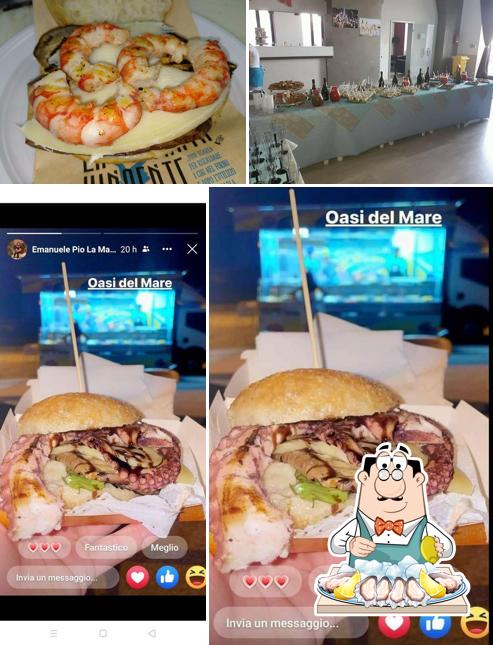 Prenditi tra i vari prodotti di cucina di mare offerti a Oasi Del Mare