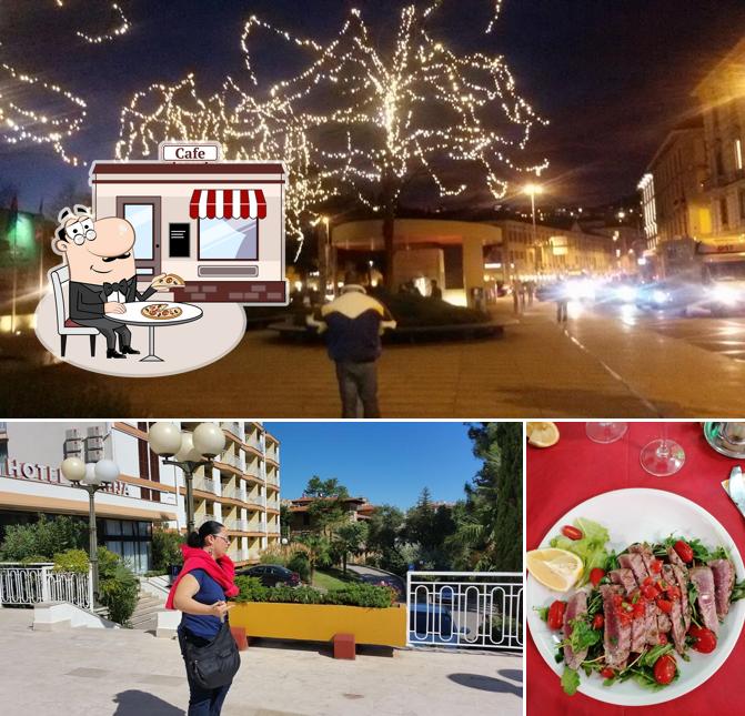 Tra le varie cose da Pizzeria Jerry's si possono trovare la esterno e cibo