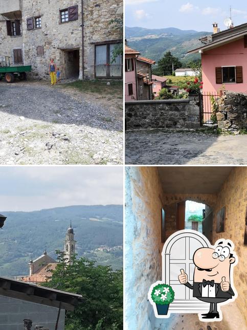 Goditi la vista dall'area esterna di Albergo del pino