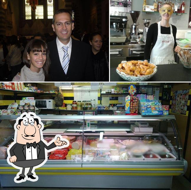 La interni e cibo del ristorante