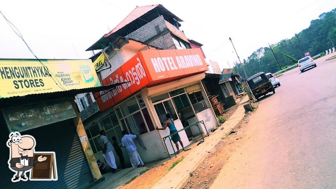 The exterior of Hotel Aravind