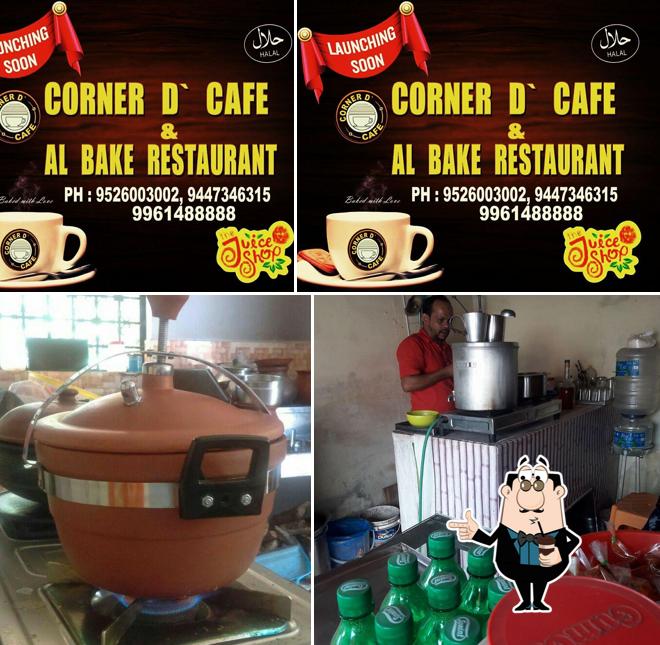 Enjoy a drink at Corner D Cafe & Al Bake Restaurant Mala