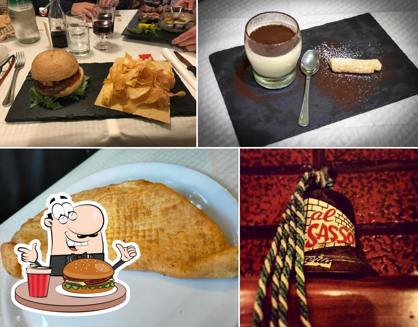 Prova un hamburger a Al Sasso Pizzeria