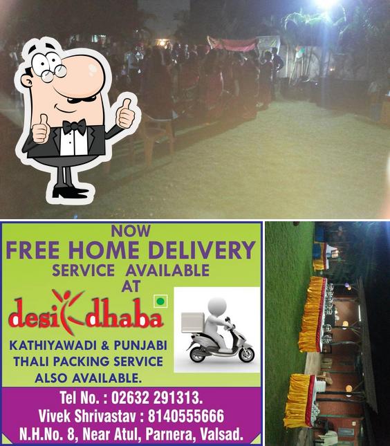 Look at the picture of Desi Dhaba