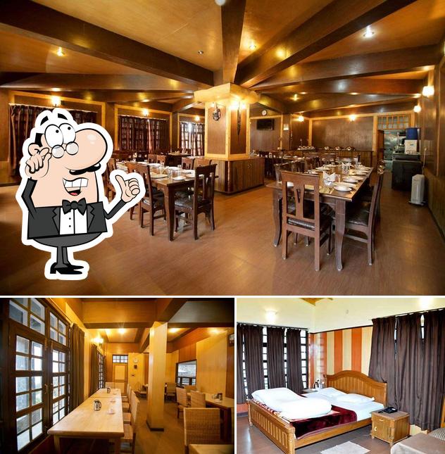 The interior of Ashokas Naini Chalet Hotel/Resort