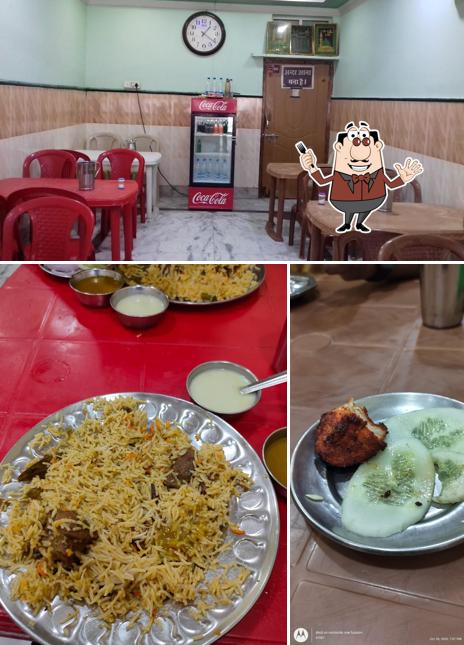The picture of food and interior at BARKATI HOTEL