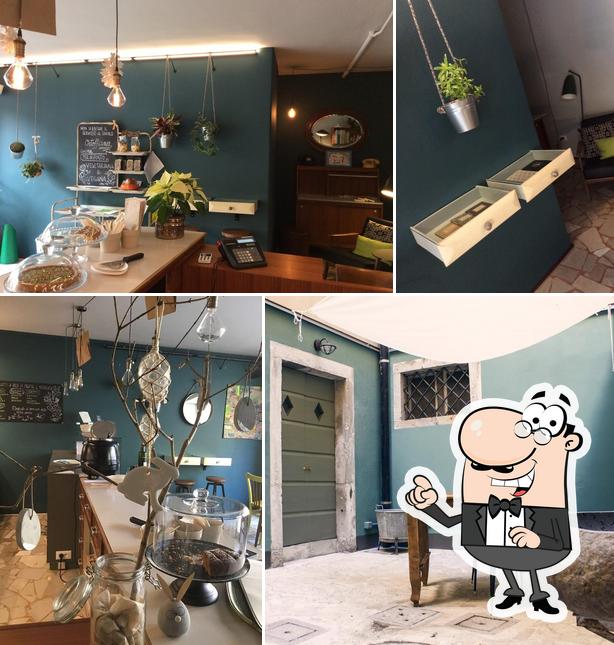 Gli interni di Ortofficina bistrot vegetariano