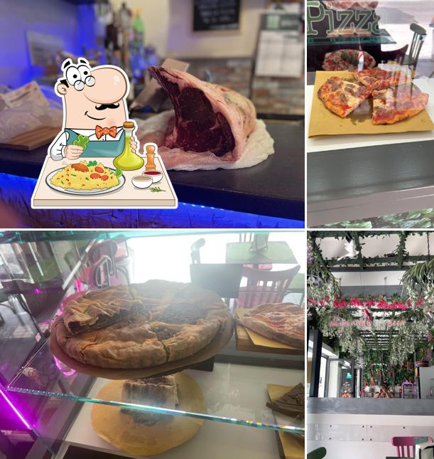 La immagine di cibo e interni da Pinsa Pizza e Via