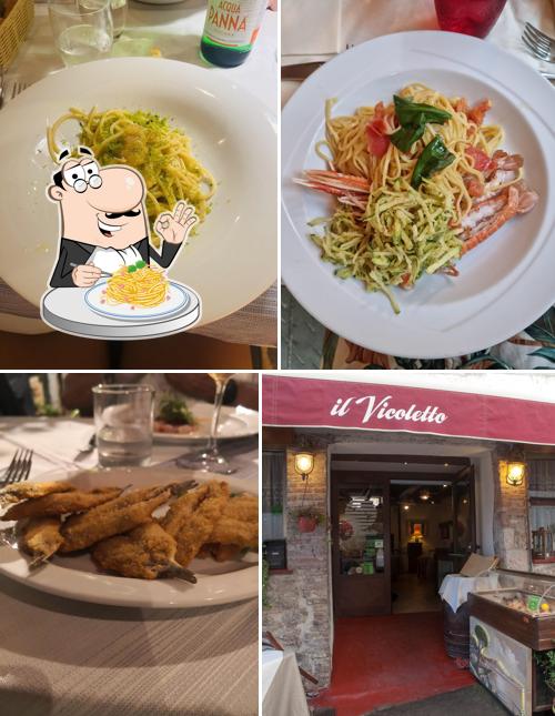 Spaghetti alla carbonara al Ristorante Il Vicoletto Talamone