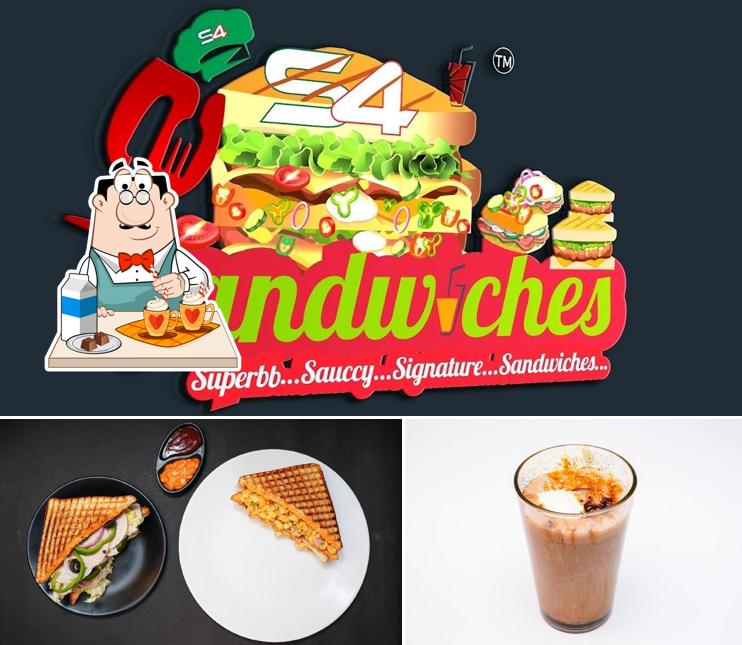 Enjoy a drink at S4 SANDWICHES