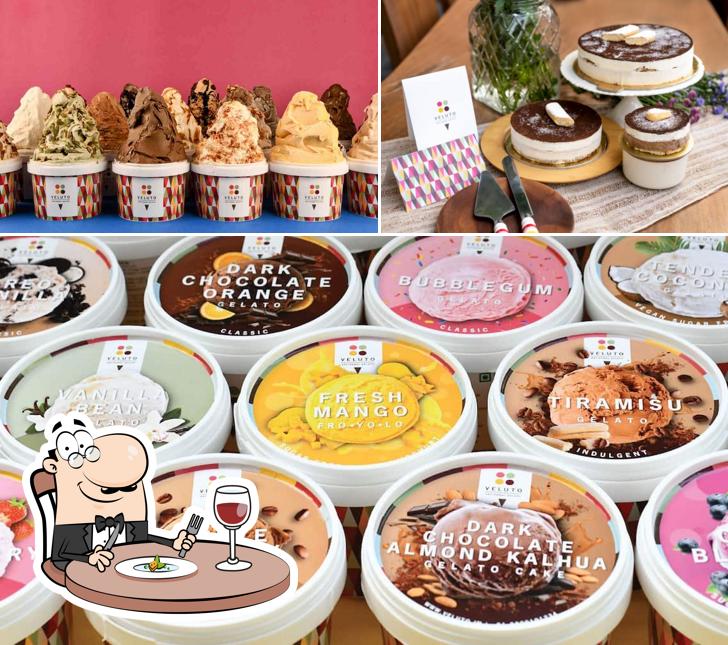 Food at Veluto - Artisanal Gelato