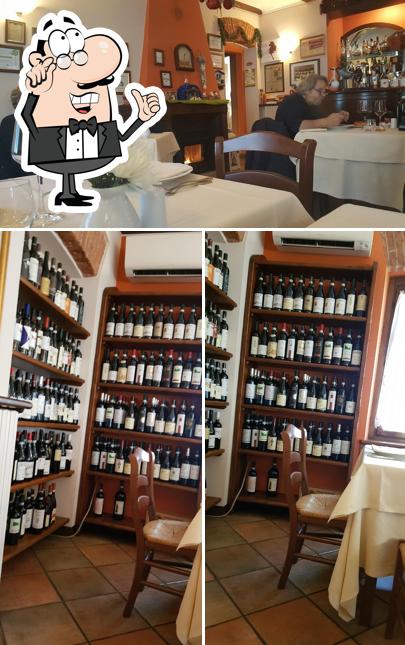 Gli interni di Cantina dei Cacciatori