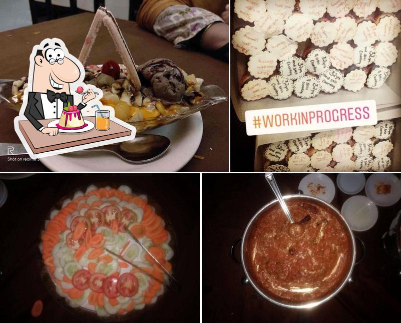 HOTEL ANNAPURNA serves a selection of sweet dishes