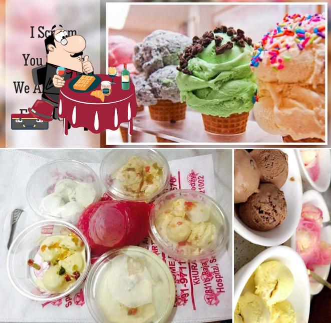 Don’t forget to order a dessert at Khurana Fruit Icecream