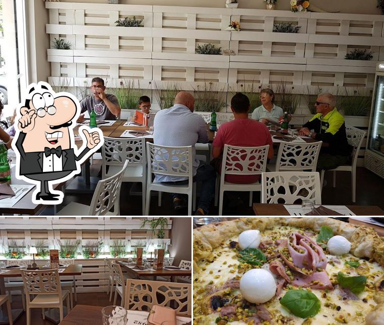 La immagine di interni e cibo da Pizzeria 24 Kalò