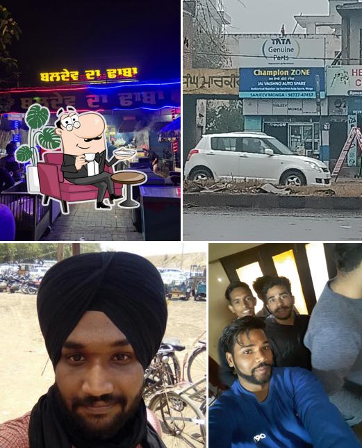 The interior of Baldev da dhaba