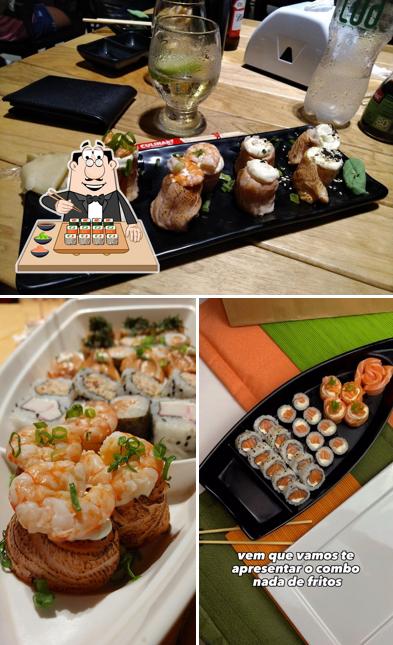 Experimente diversas opções de sushi