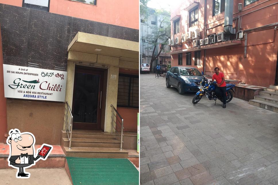 The exterior of Green Chilli Veg & Non Veg Restaurant