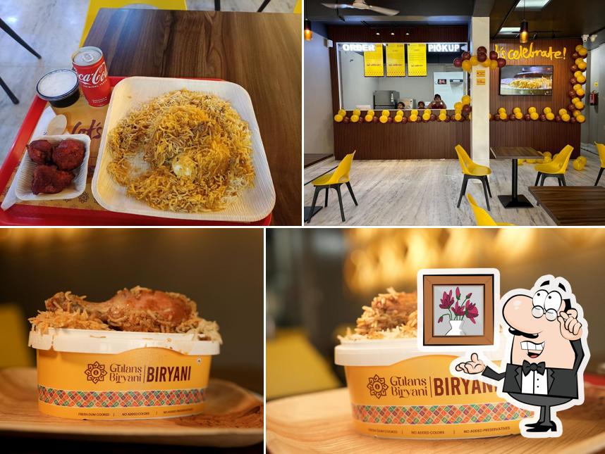 The interior of Gulans Biryani