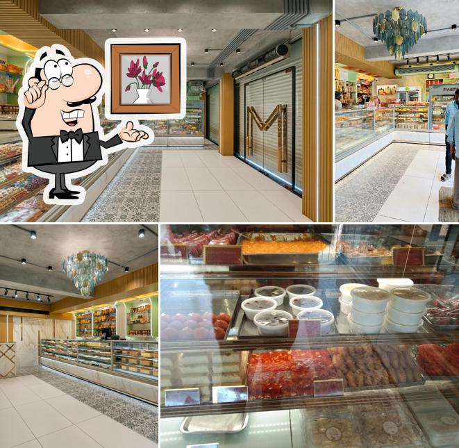 The interior of Madhura Sweets