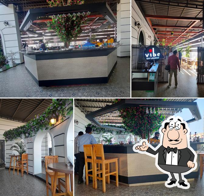 The interior of Vibe - Sky Lounge
