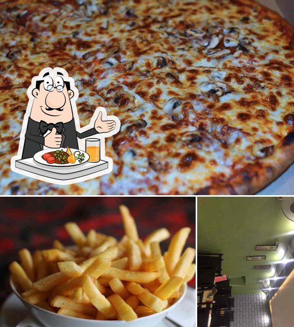 This is the picture showing food and interior at Retro Restaurant