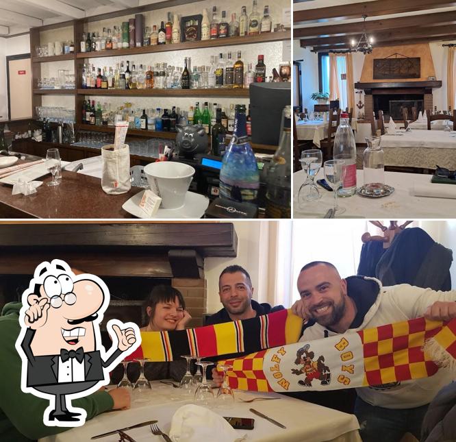 Gli interni di Trattoria Alla Nave