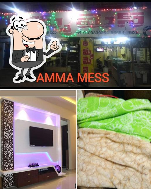 The interior of Amma Mess