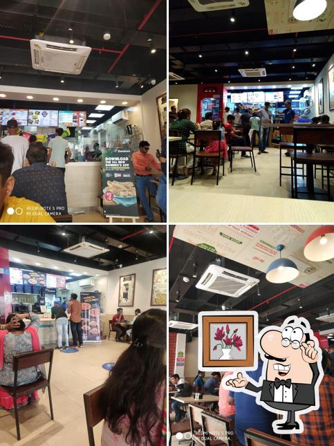 The interior of Domino's Pizza Saket Nagar, Kanpur