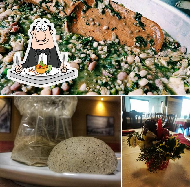 La cibo e interni del ristorante