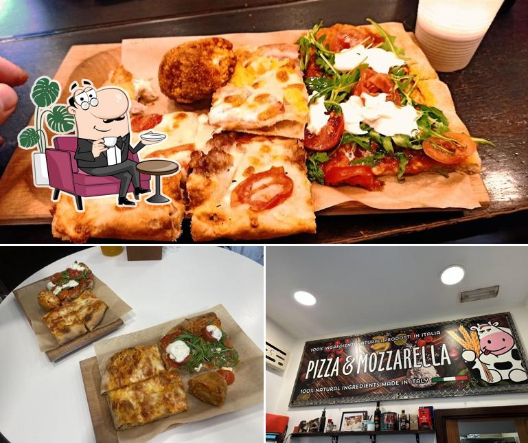Dai un'occhiata agli interni di Pizza e Mozzarella