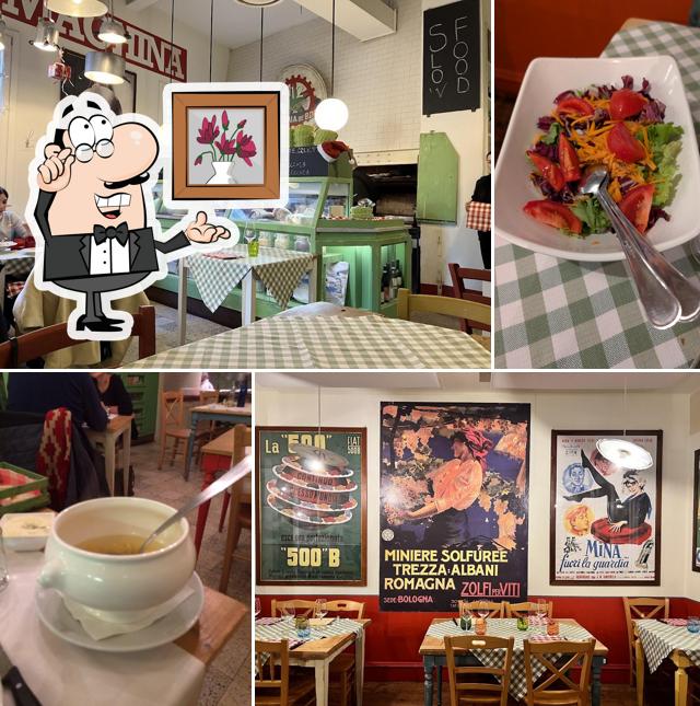 Gli interni di Osteria de Borg
