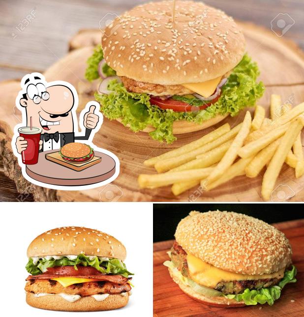 Try out a burger at Nickrone's Treat