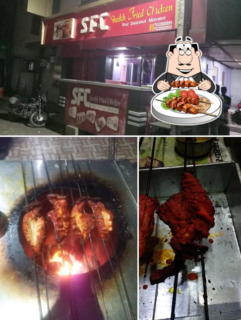 Food at SFC Sheikh Fried Chicken