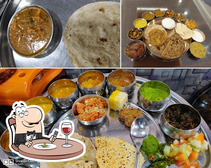 Food at The Rasoi Veg Thali