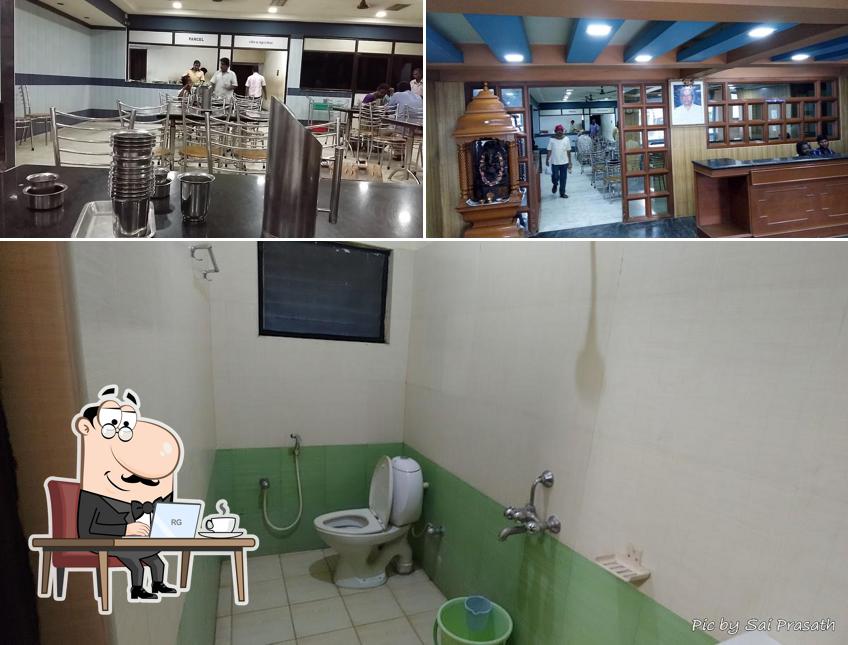 The interior of Sri Murugan Cafe and Hotels