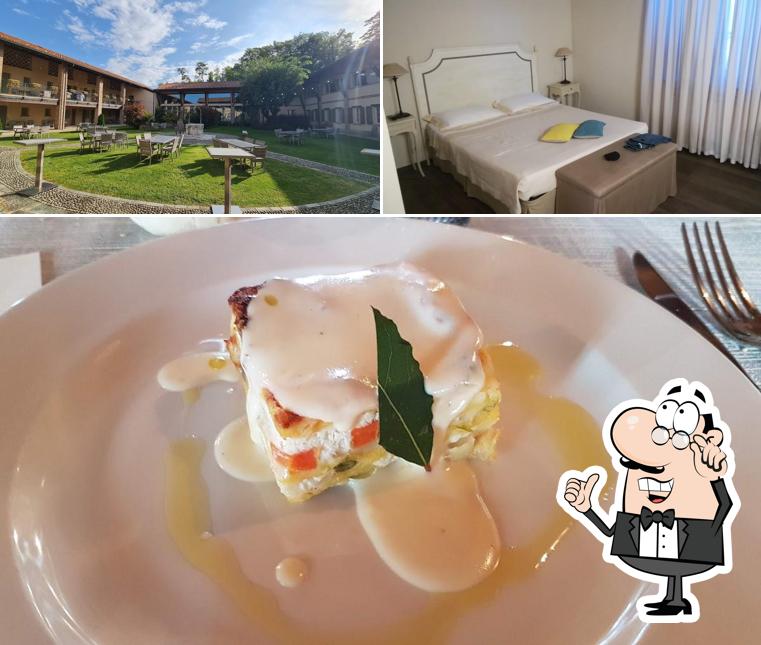 La foto della interni e cibo di Antico Benessere - Ristorante – Spa – Hotel