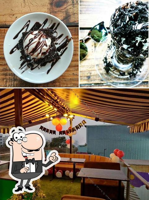 This is the photo depicting interior and dessert at Cafe Deja Vu
