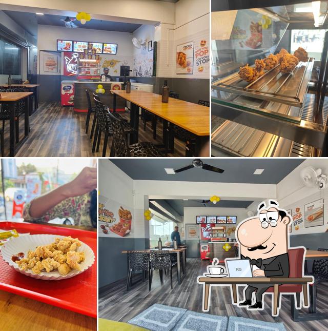 The interior of Five Star Chicken