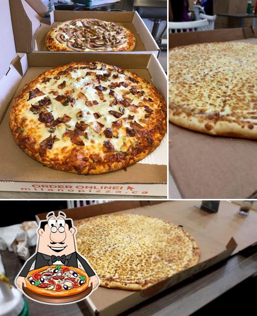Pick pizza at La Milano Pizzeria