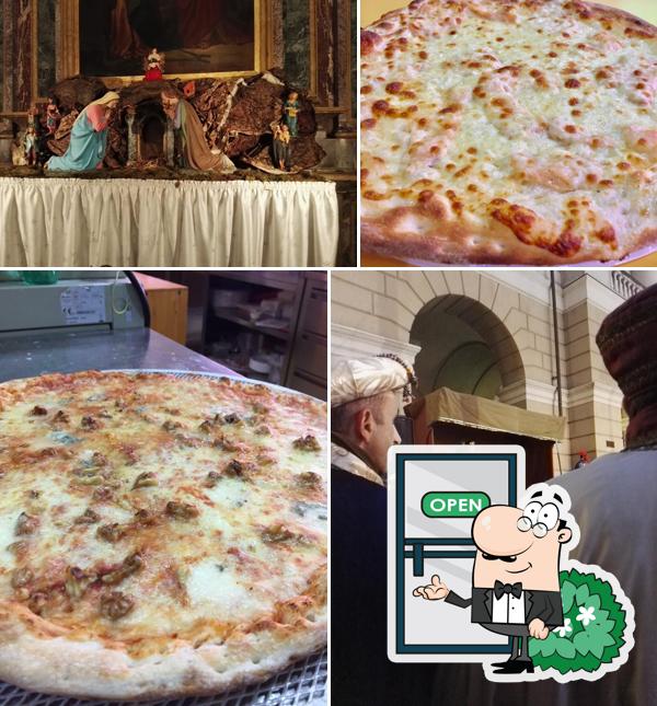 Dai un’occhiata alla foto che raffigura la esterno e cibo di Pizzò Via Roma