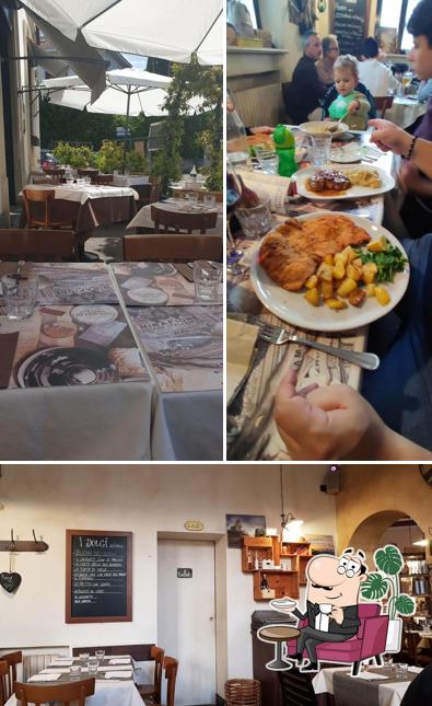 Gli interni di L'Osteria dei Mercanti