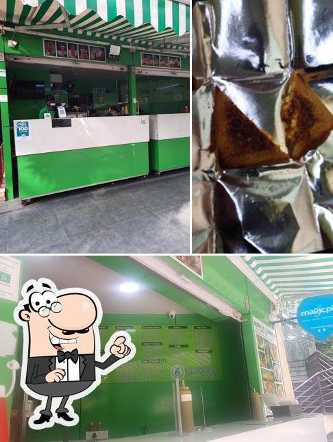 Among various things one can find interior and food at SANDWICH GURU
