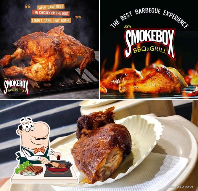 Order meat meals at AV's Smokebox