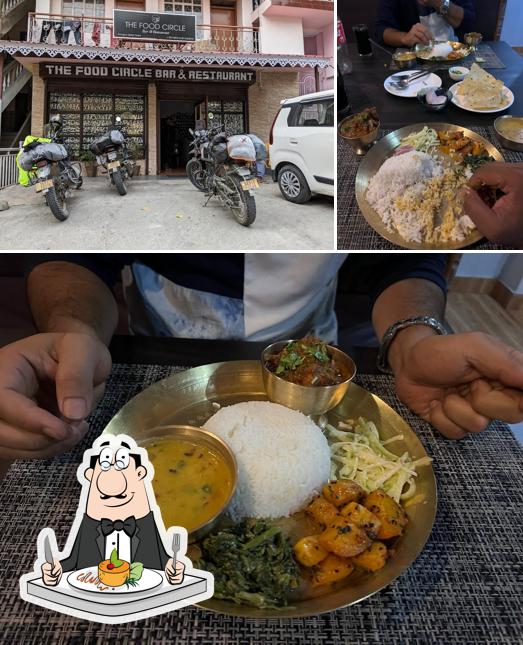 This is the image displaying food and exterior at The Food Circle TFC
