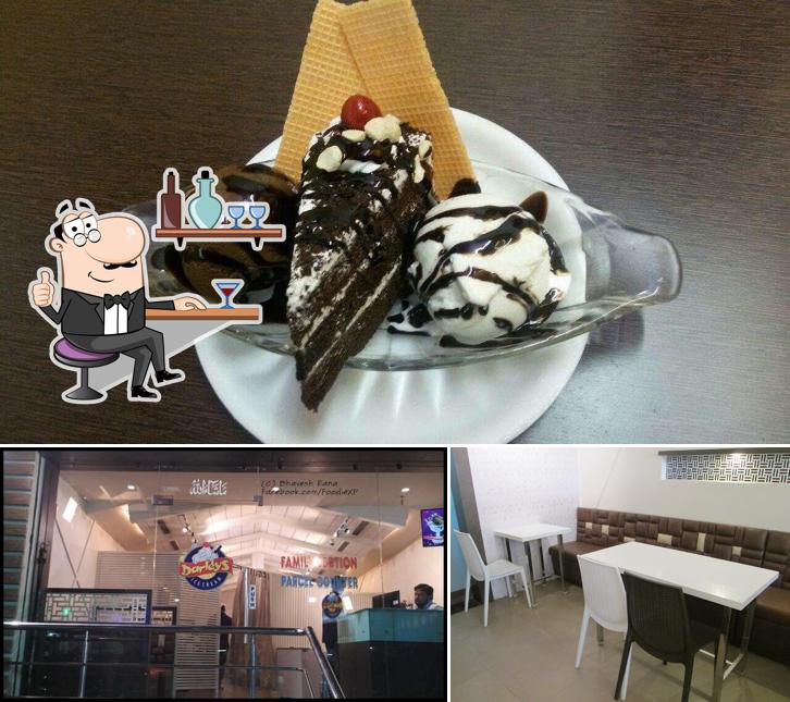 The image of interior and food at Darleys Ice Cream - Shah Ali Banda