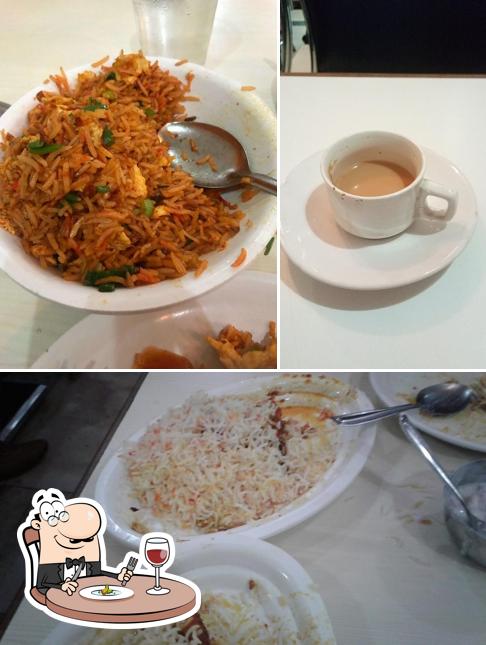 The restaurant's food and beverage