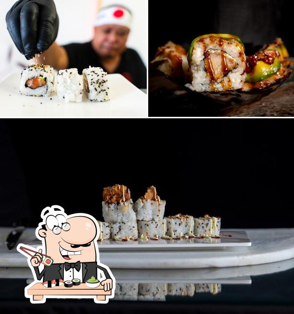 Scegli le diverse opzioni di sushi