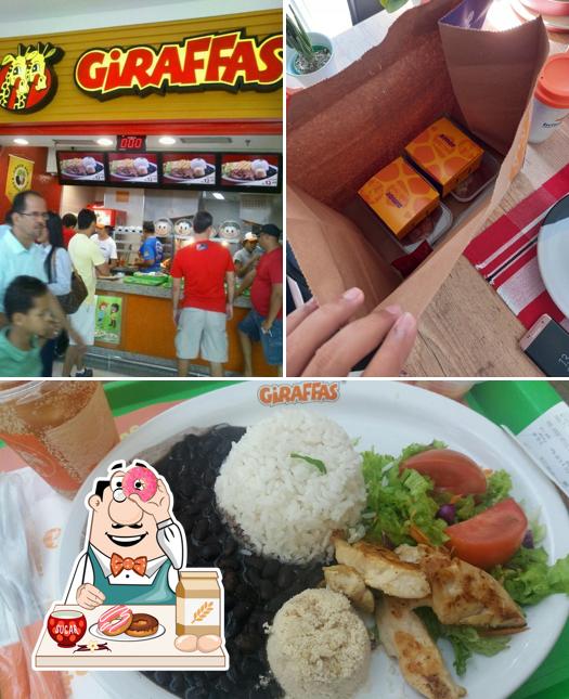 Giraffas Shopping Pátio Maceió serve uma seleção de pratos doces