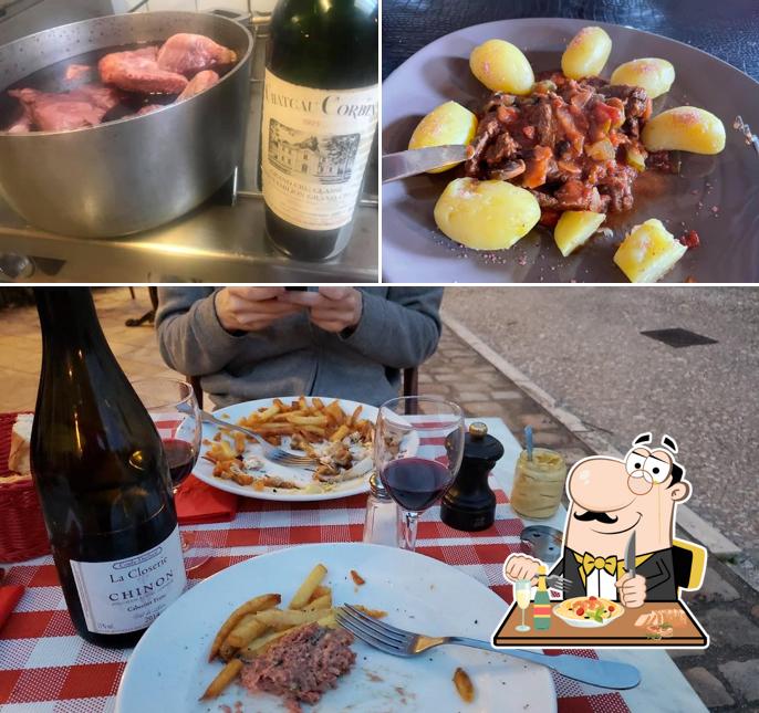 Vérifiez la photo affichant la nourriture et vin concernant L'estaminet